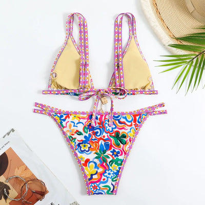 Bikini with Bohemian Print.