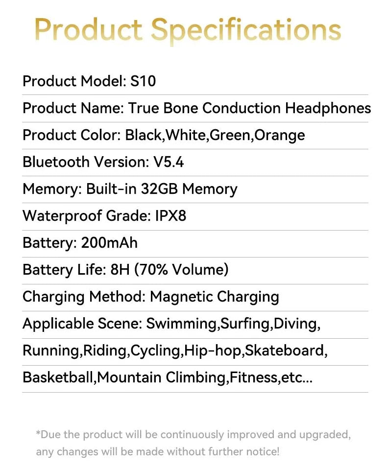 Bluetooth Headphone Swimming Earphone.