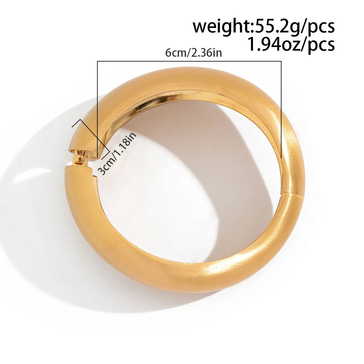 Chunky Heavy Wide Metal Water Drop Bangles.