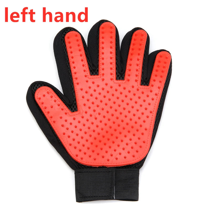 Pet Glove Cat Grooming Glove and Hair Deseeding.