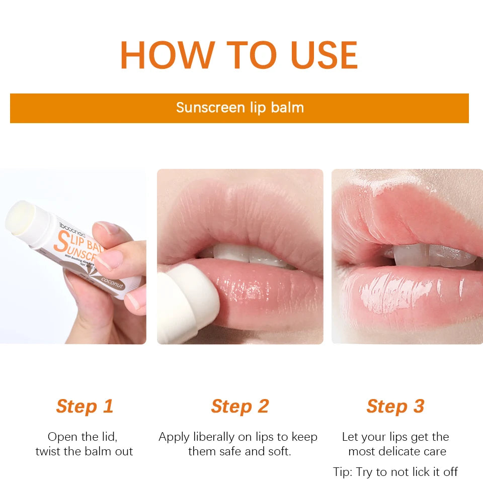 Sunscreen Lip Balm Protection Moisturizer.