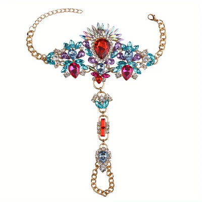 Anklet Colorful Faux Crystal Beach Accessories.
