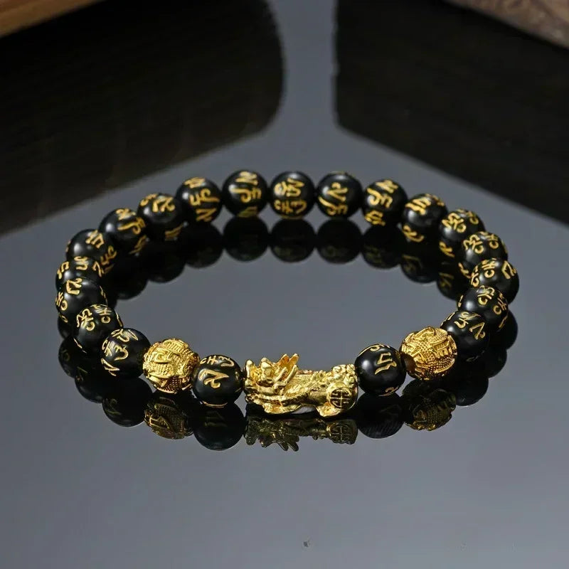 Black Obsidian Wealth Bracelet.