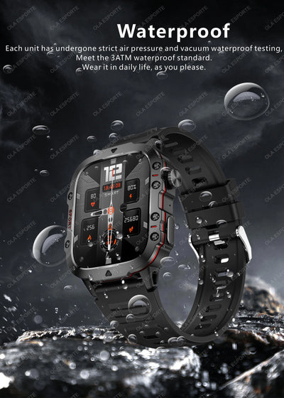 Military Smart Watch Sports Fitness Tracker.
