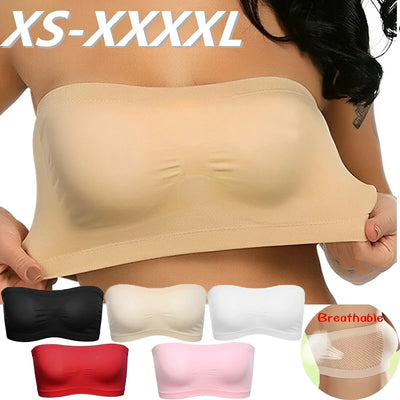 Women Breathable Mesh Tube Bra.