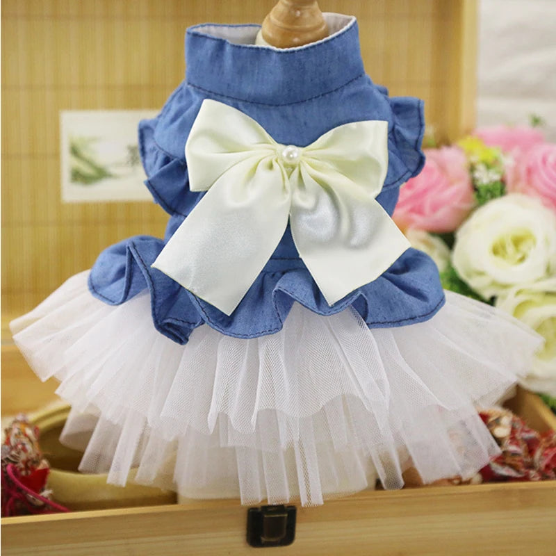 Pet Denim Dresses.