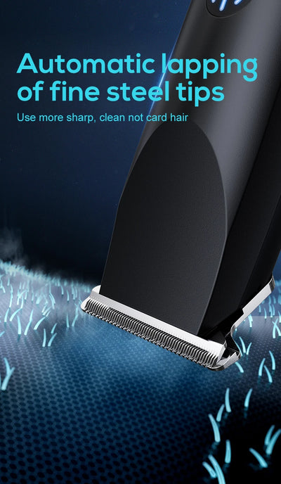 Adjustable cutter head with USB charging for electric hair clipper.
