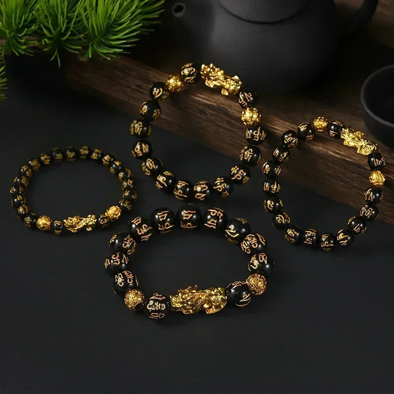 Black Obsidian Wealth Bracelet.