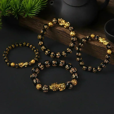 Black Obsidian Wealth Bracelet.