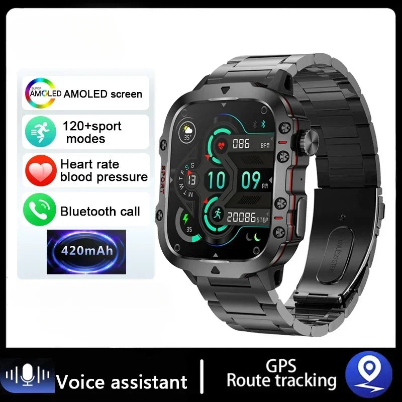Smartwatch Waterproof Bluetooth Call Ai Voice.