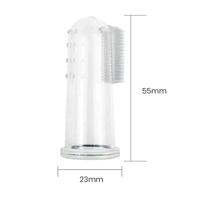 Soft Pet Finger Toothbrush Cleaning Silica gel.