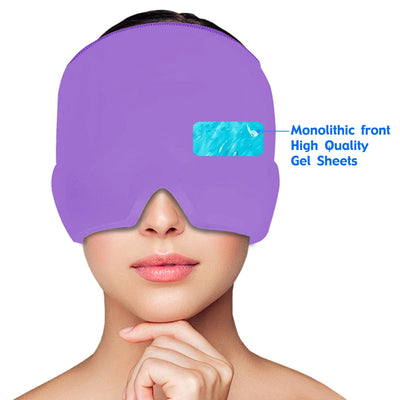Head Massager Cap Gel Hot Cold Therapy.