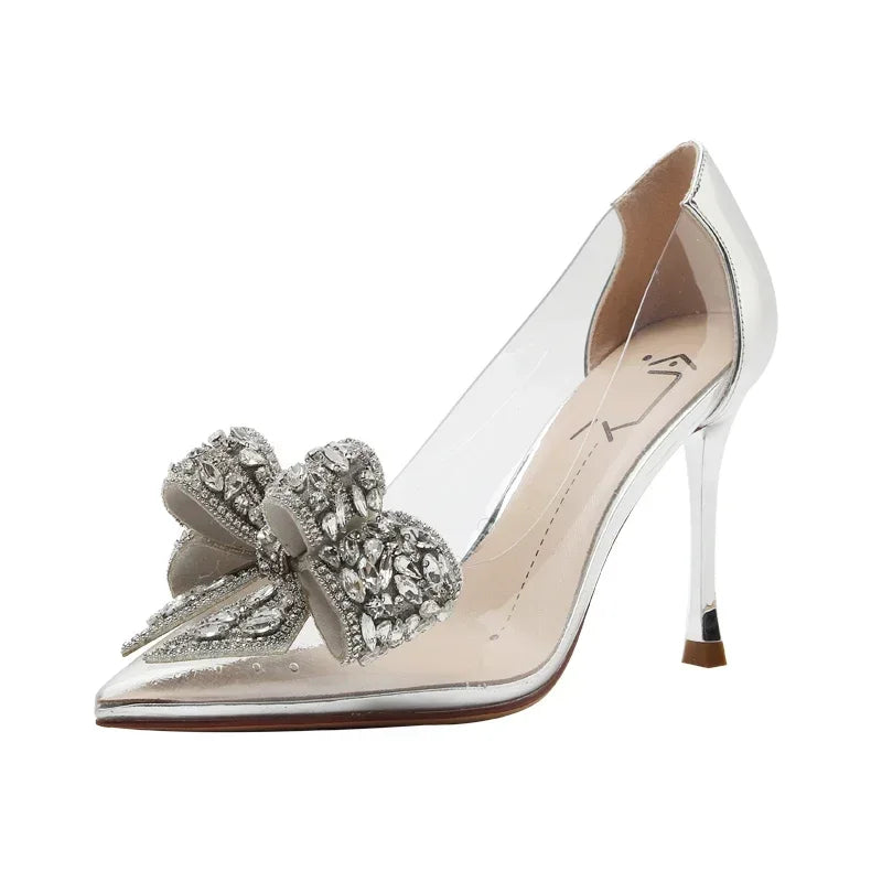 Transparent Winding High Heels.