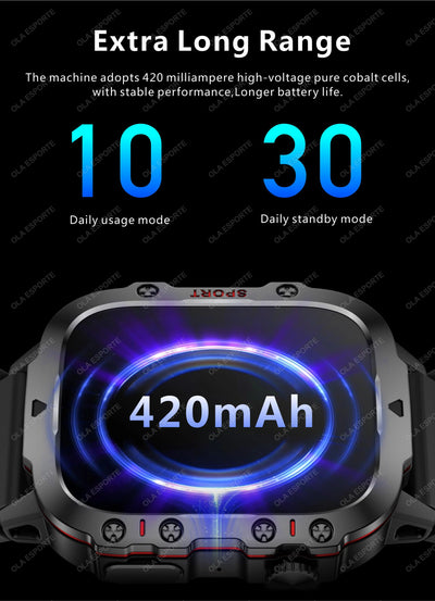 Military Smart Watch Sports Fitness Tracker.
