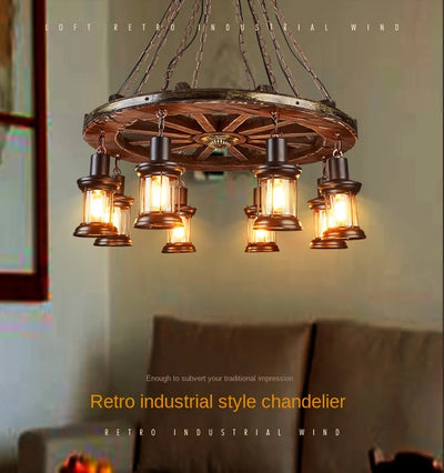 Wheel Pendant lights Metallic luster Hanging Lamps.