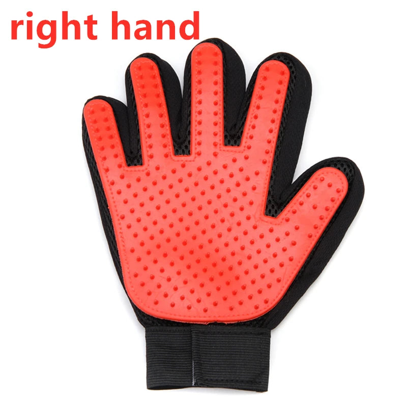 Pet Glove Cat Grooming Glove and Hair Deseeding.