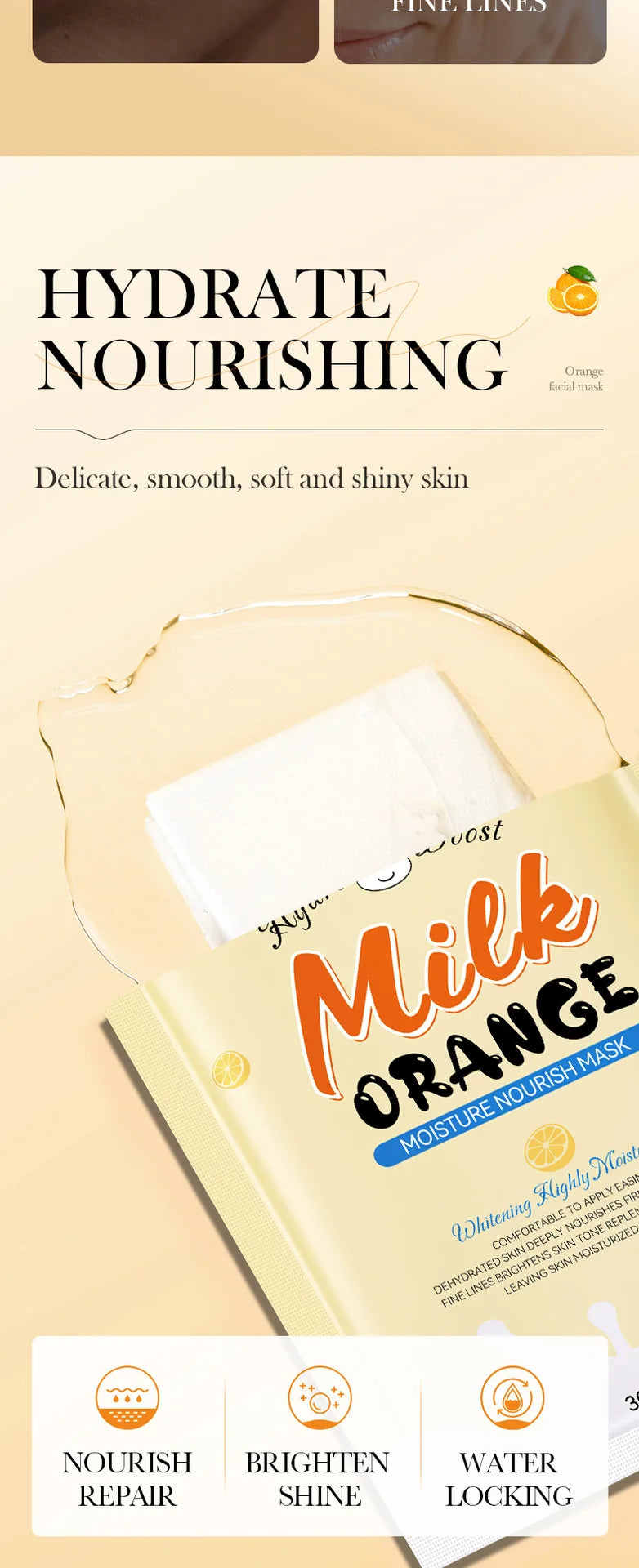 Milk Fruits Facial Masks Vitamin C Avocado.