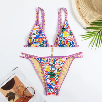 Bikini with Bohemian Print.