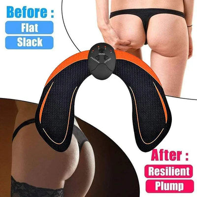 Rechargeable slimming massager hip trainer muscle stimulator for toning and firming body curves