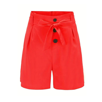 Tie Waist Beach Summer High Waist Shorts.