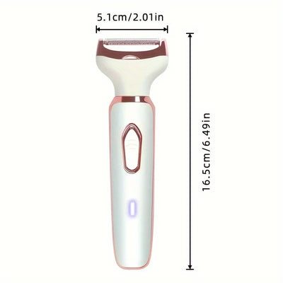 4 In 1 Electric Lady Shaver, Body Hair Removal Epilator, Painless.
