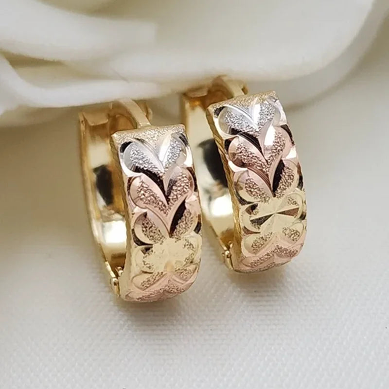 Unique Design Hoop Earrings.