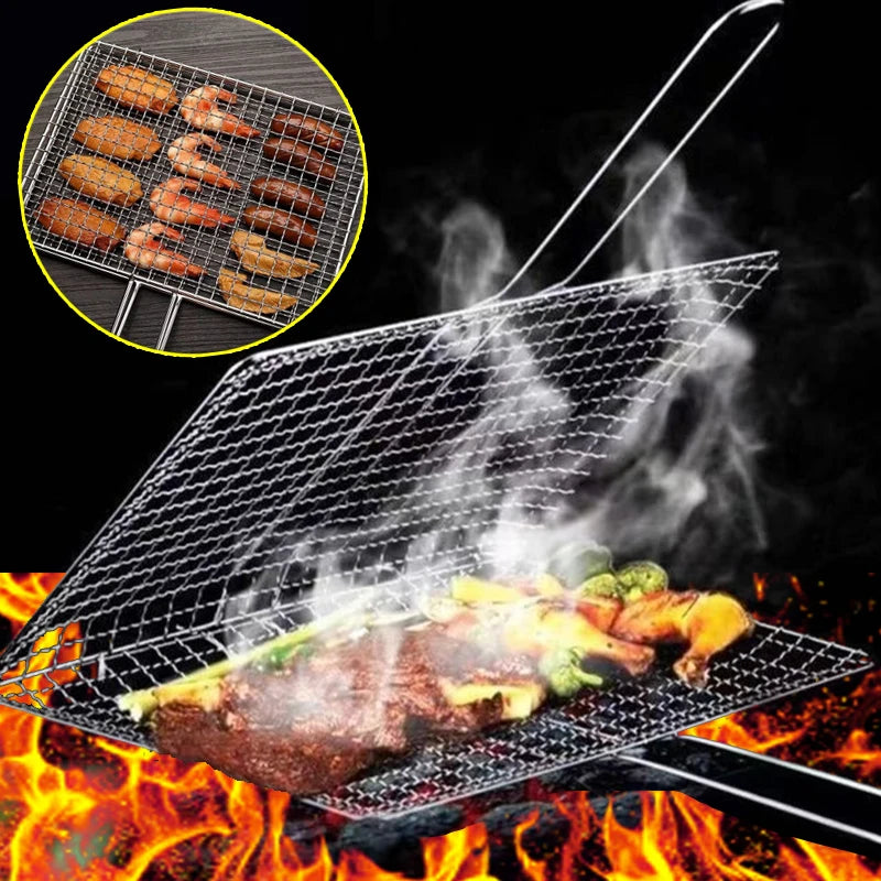 BBQ Mesh Non-Stick Grilling Basket.
