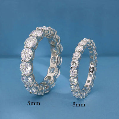 925 Sterling Silver Diamond Wedding Ring
