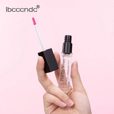 Natural pink serum lipstick.