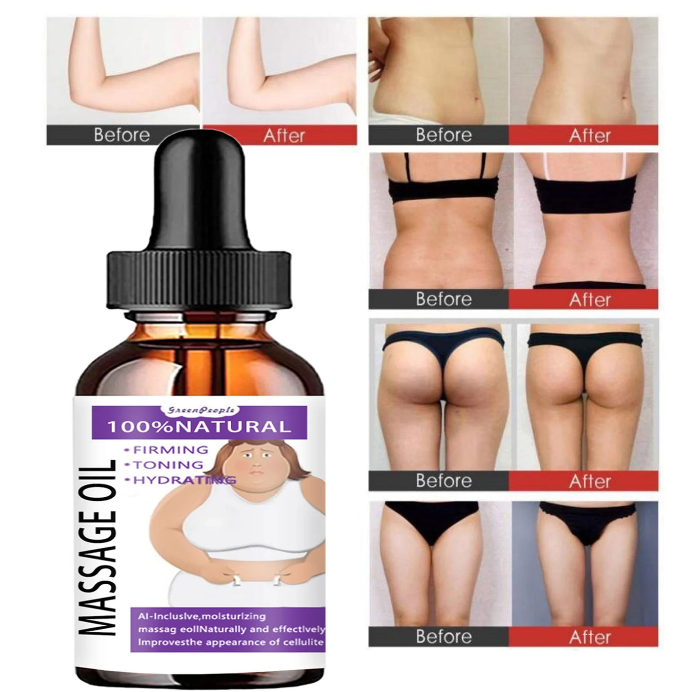Massage oil Effectively improving the appearance of adipocytes.