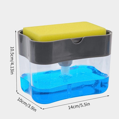Kitchen 2 In 1 Pressing Soap Liquid Box.