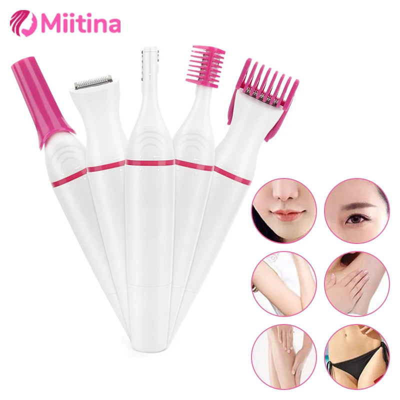 Body Hair Remover Epilator Trimmer Women Bikini Hair Leg.