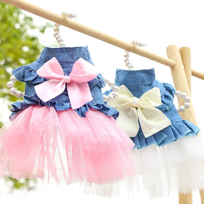 Pet Denim Dresses.