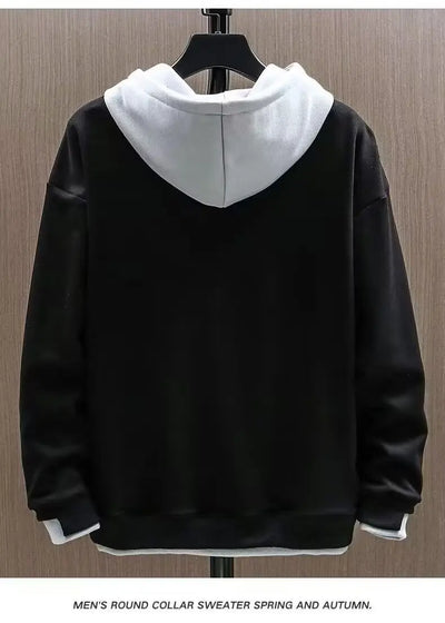 Men Hoodies Pullover Long Sleeve Sweatshirt.