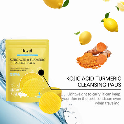 Turmeric Kojic Acid Cleansing Pads Exfoliating Pads.
