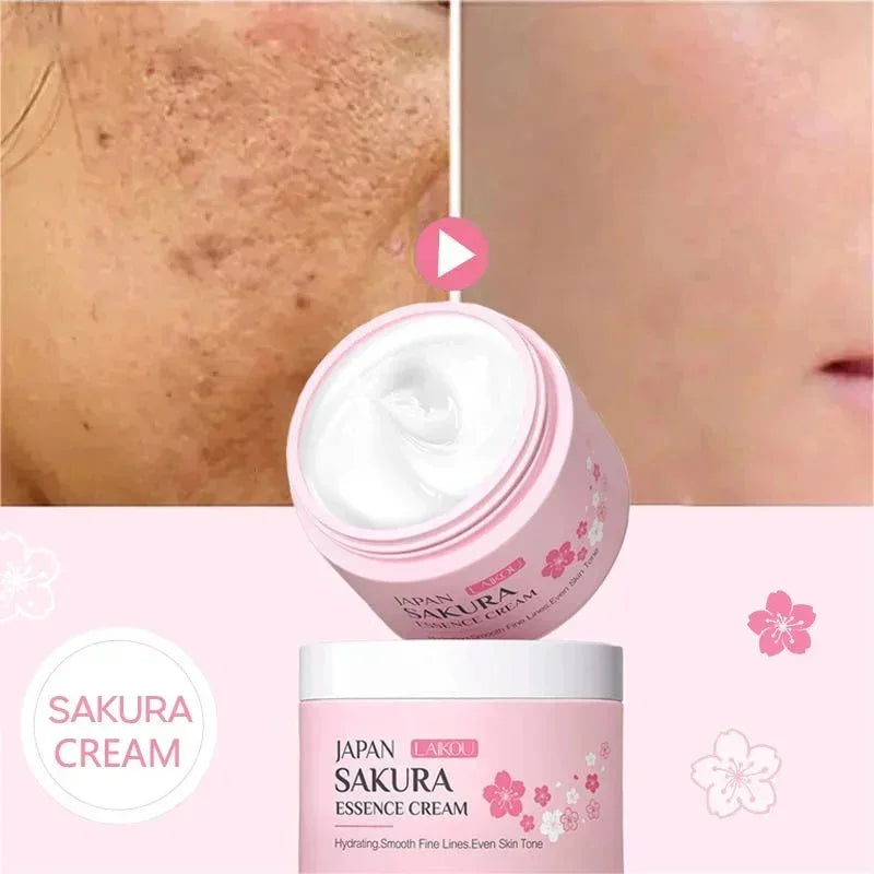 Japan Sakura Wrinkle Remover Face Serum Cream Anti-Aging Fade.