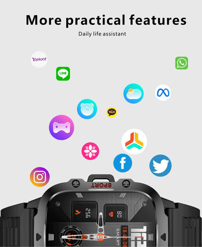 Smartwatch Waterproof Bluetooth Call Ai Voice.