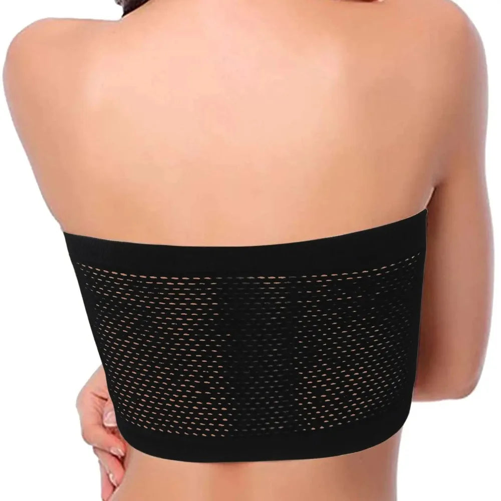 Breathable Mesh Tube Bra No breast pads