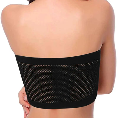 Breathable Mesh Tube Bra No breast pads