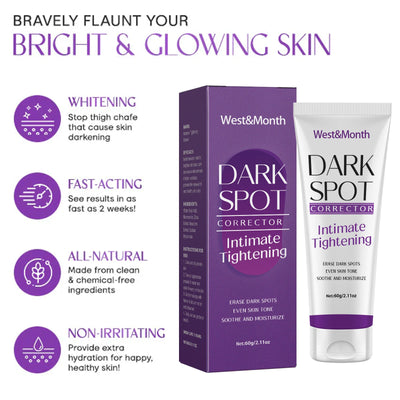 Brightening Cream For Dark Skin Effective Lighten Thigh Inner Bleach Remove.