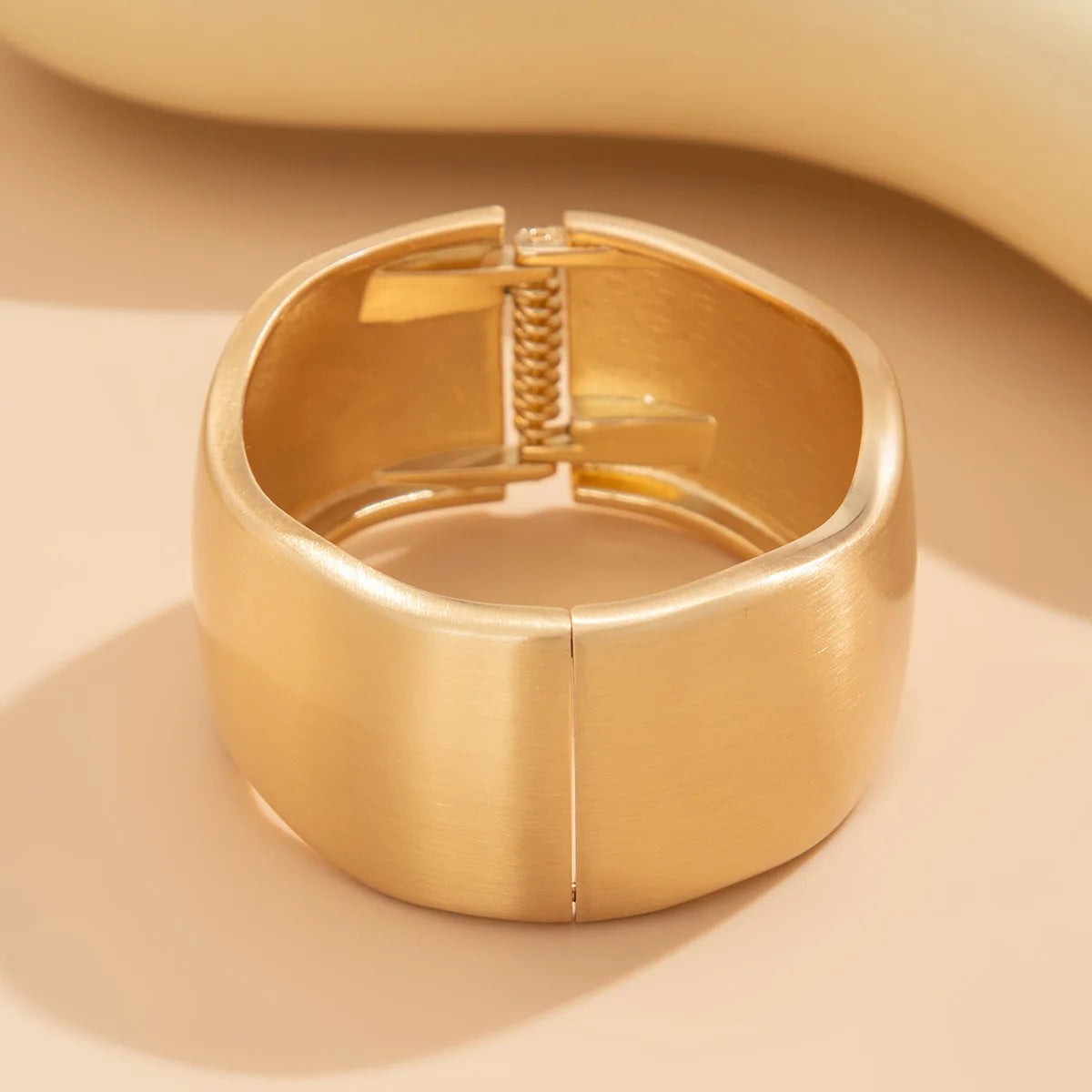 Chunky Heavy Wide Metal Water Drop Bangles.