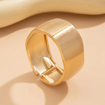 Chunky Heavy Wide Metal Water Drop Bangles.