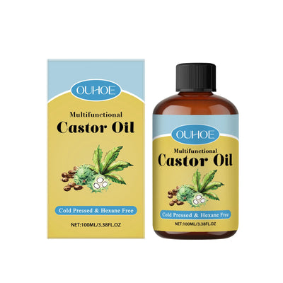 Organic Castor Oil Moisturizing Hair Eyelashes Eyebrows Emollient Relaxation Aromatherapy.