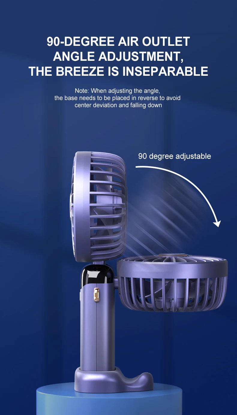 Mini Fan Foldable Portable Neck Hanging.
