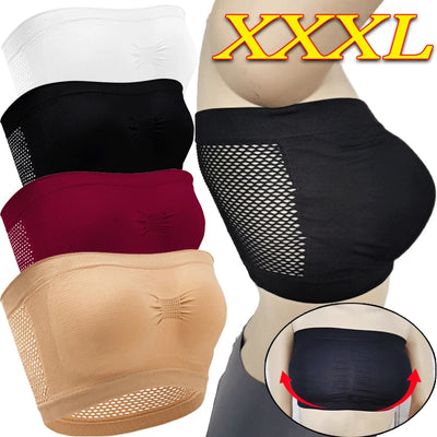 Women Breathable Mesh Tube Bra.
