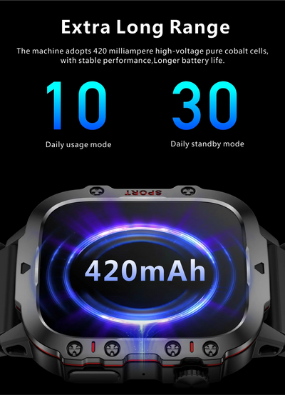 Smartwatch Waterproof Bluetooth Call Ai Voice.