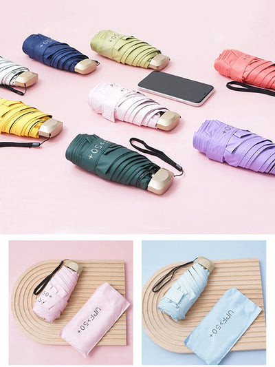 Outdoor Mini Ultralight Folding Umbrella.