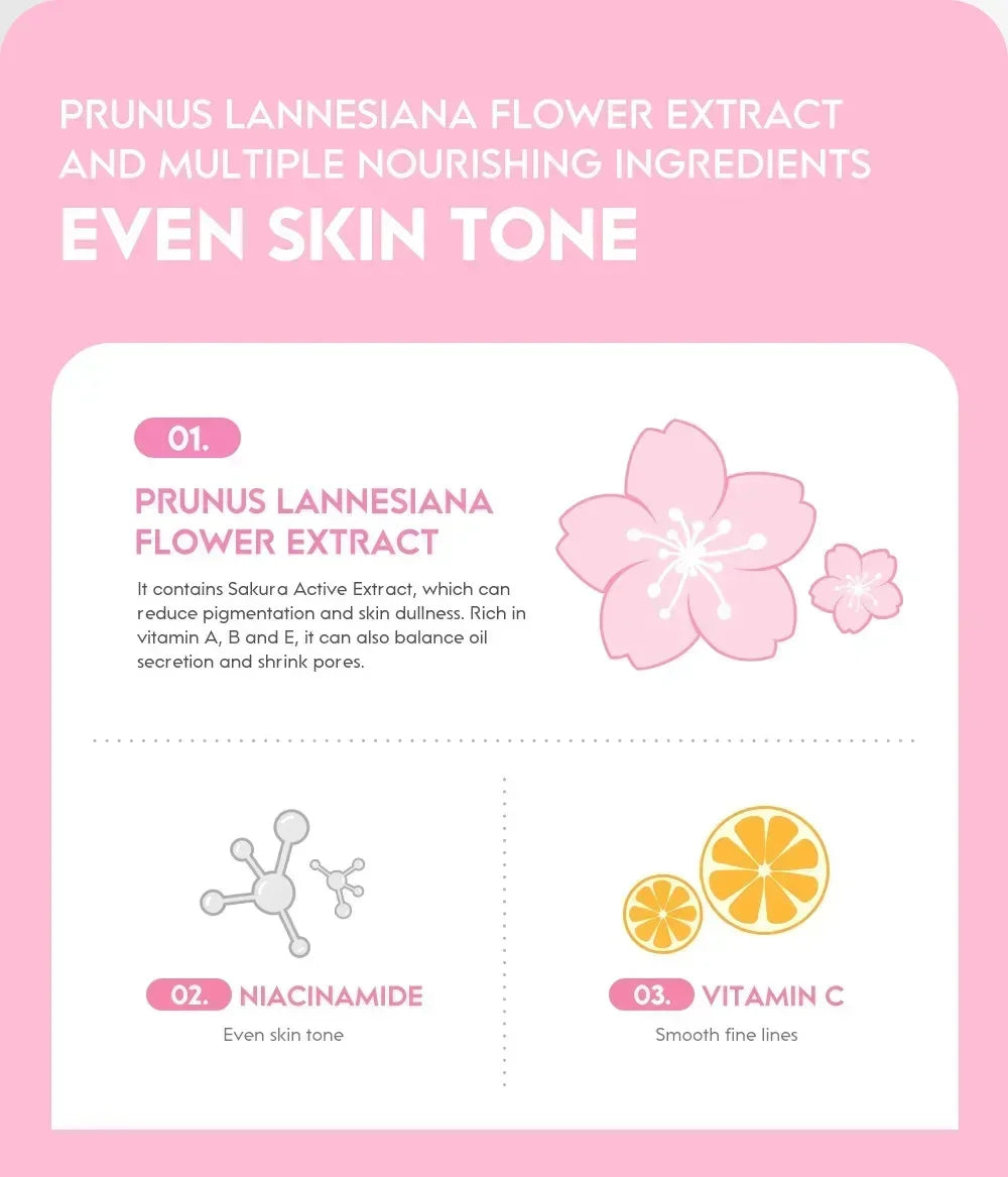 Japan Sakura Wrinkle Remover Face Serum Cream Anti-Aging Fade.