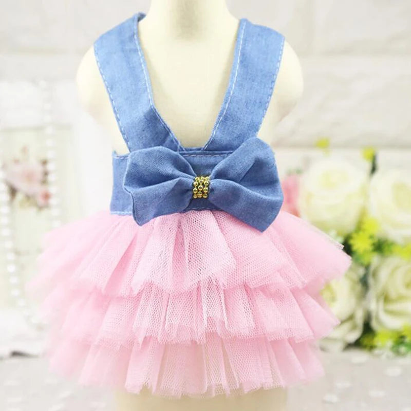 Pet Denim Dresses.