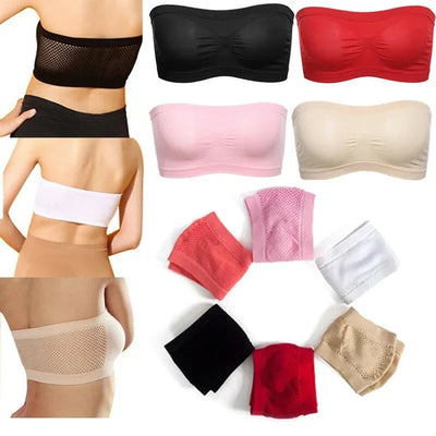 Women Breathable Mesh Tube Bra.